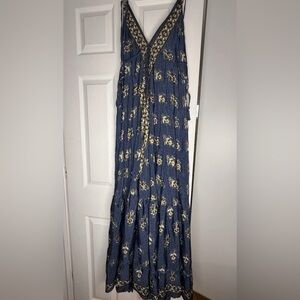 New 100% silk boho dress one size